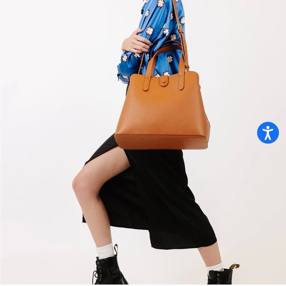 Fawn design satchel in brown - Picture 6 of 8